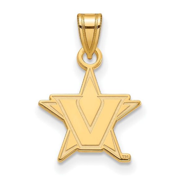 10k Yellow Gold Vanderbilt U. Small Pendant - Picture 1 of 3